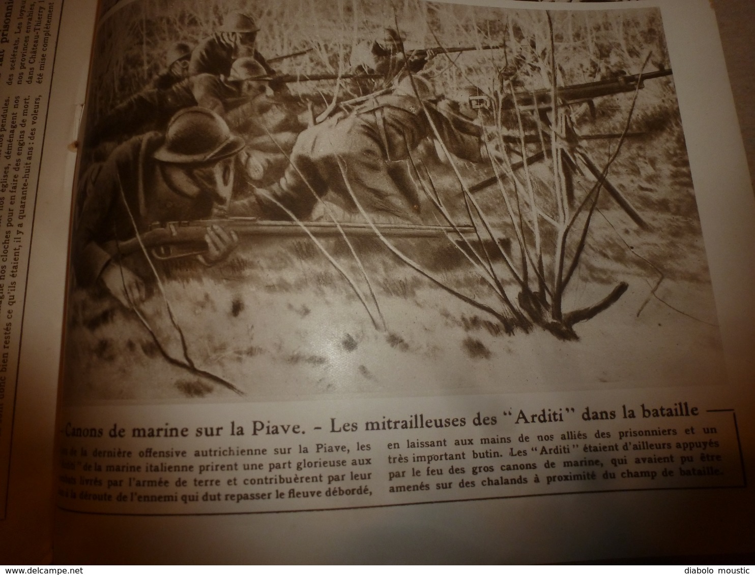 1918 LE MIROIR:Avions Spad,Voisin,Bréguet,Salmson,Caudron,Letord,Friedricchshafen et AEG bomb;Les cloches;Les ARDITI;etc