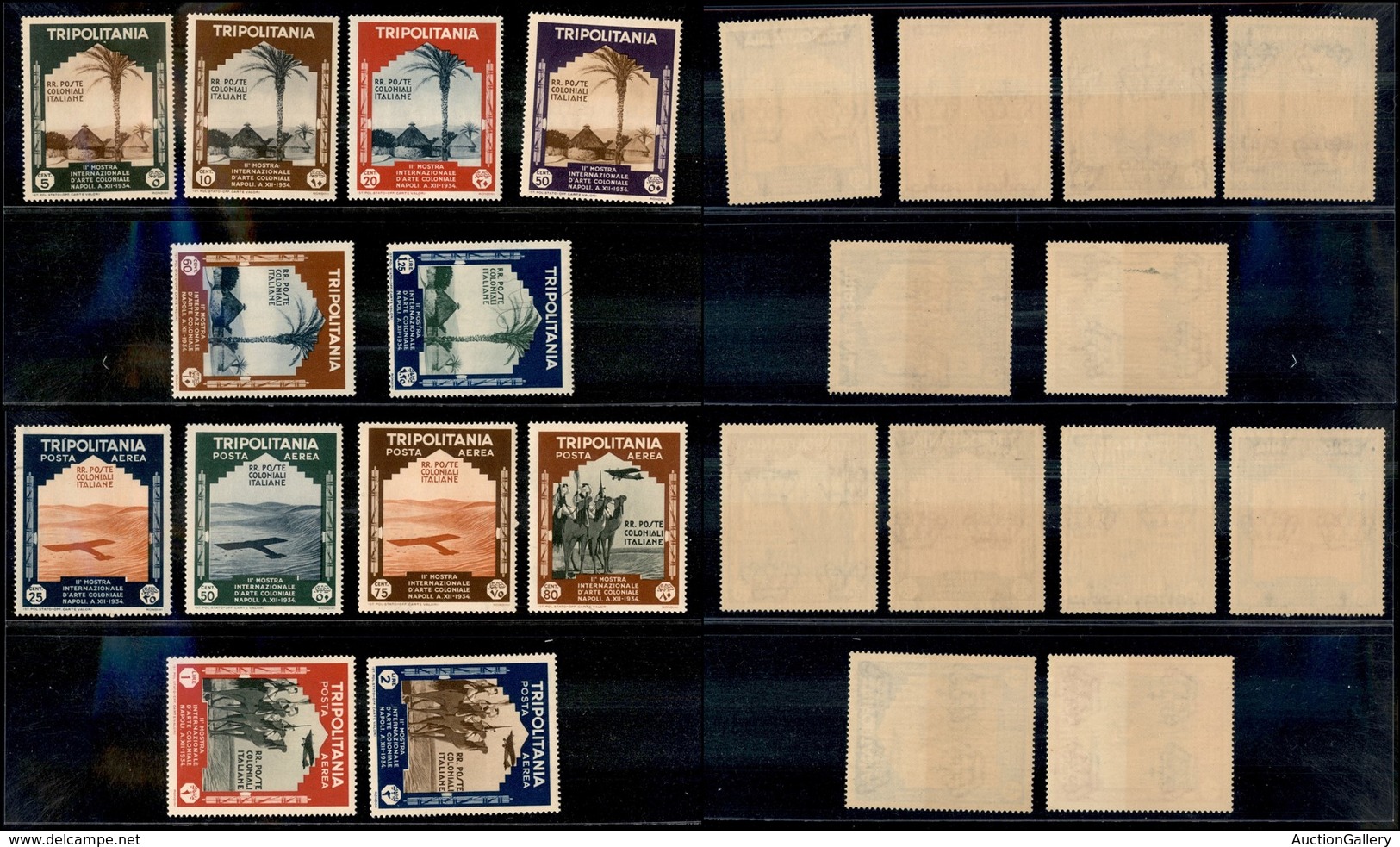 COLONIE - TRIPOLITANIA - 1934 - Arte Coloniale (94/99+ 41/46 Aerea) - Serie Completa - Gomma Originale Bicolore (100) - Autres & Non Classés