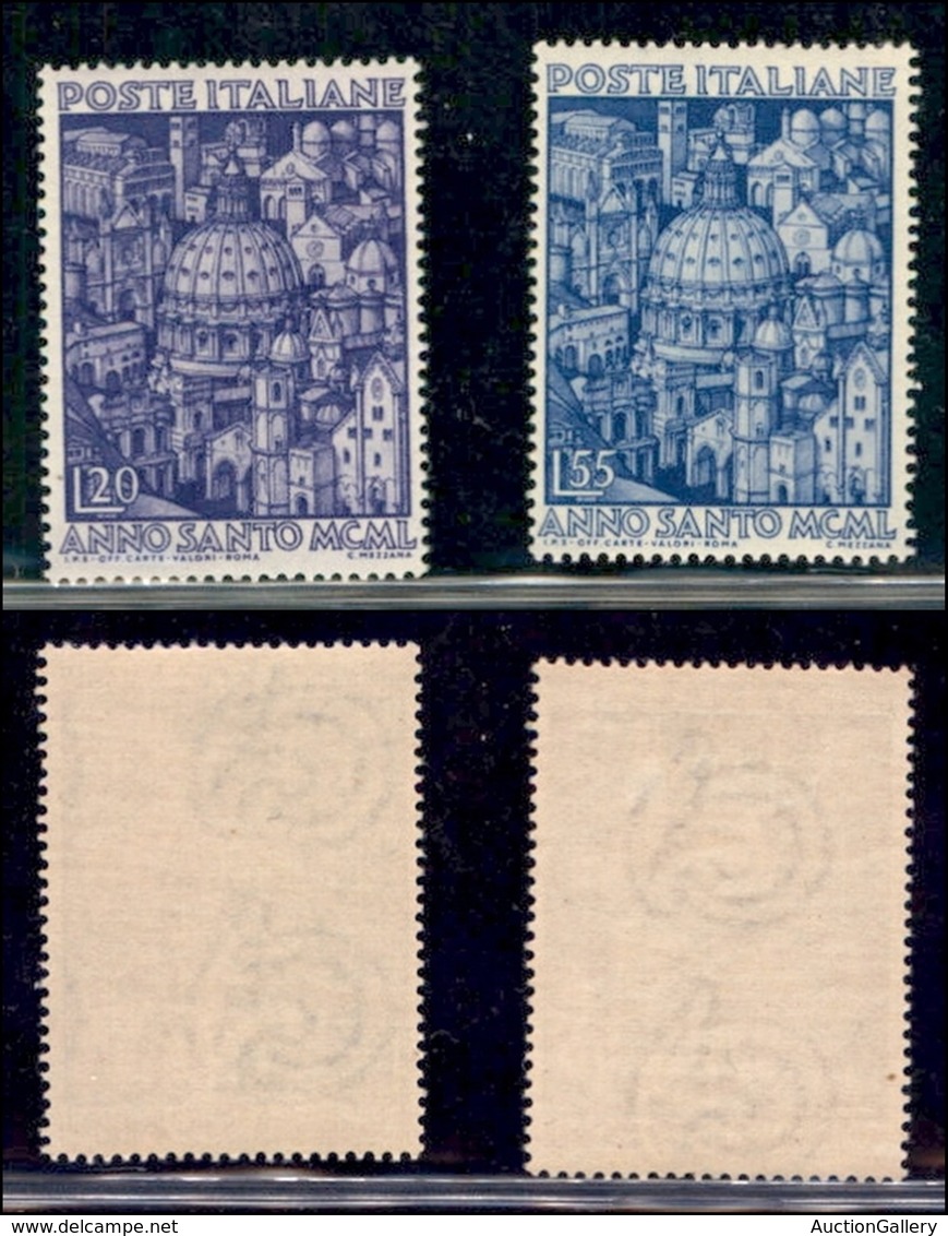 REPUBBLICA   - POSTA ORDINRIA - 1950 - Anno Santo (620/621) - Serie Completa - Gomma Integra (120) - Other & Unclassified