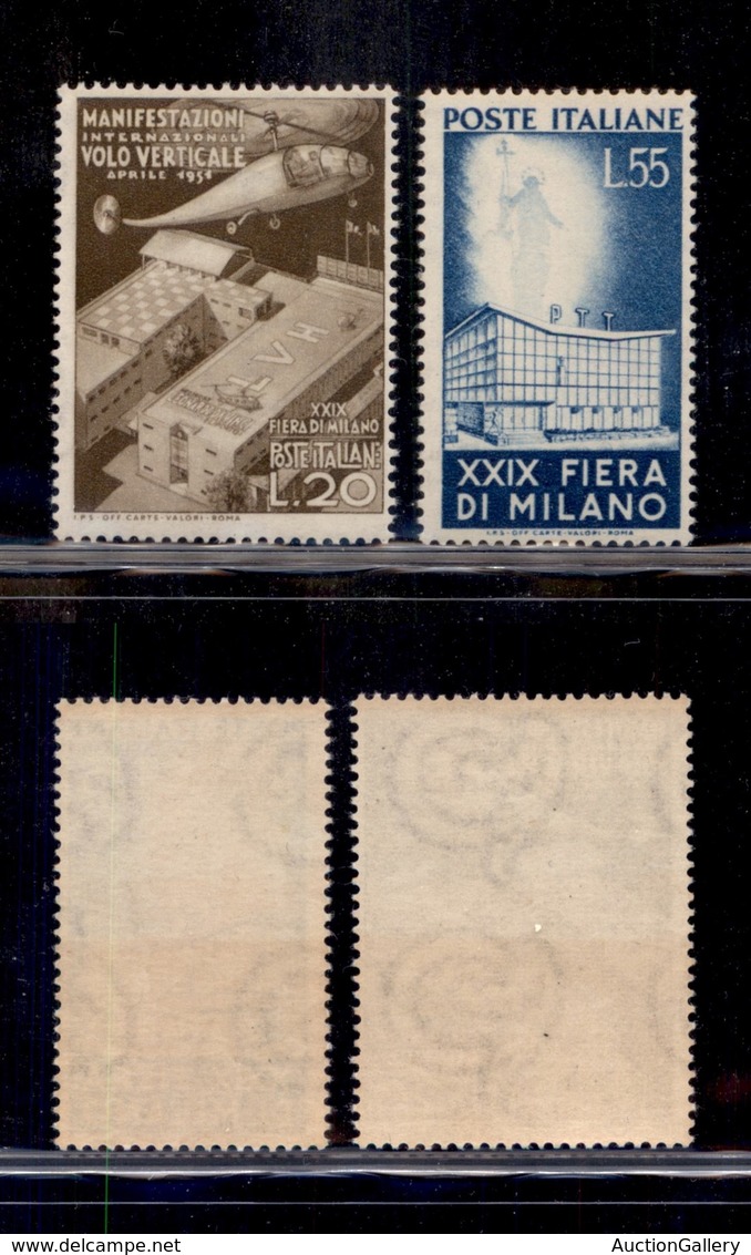 REPUBBLICA   - POSTA ORDINRIA - 1951 - Fiera Di Milano (657/658) - Serie Completa - Gomma Integra (125) - Autres & Non Classés