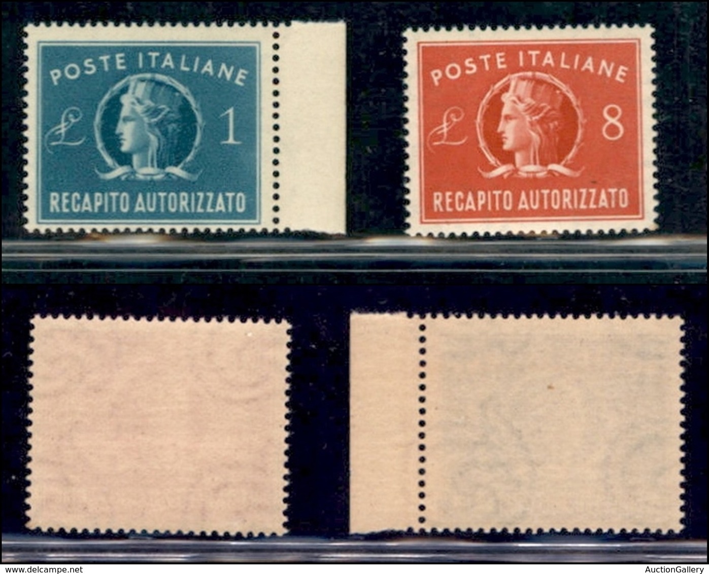 REPUBBLICA   - SERVIZI - 1947 - Recapito Autorizzato (8/9) - Serie Completa - Gomma Integra (40) - Other & Unclassified