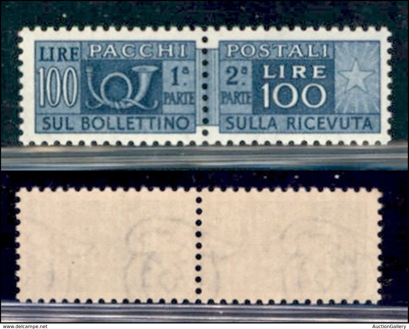REPUBBLICA   - SERVIZI - 1946/1951 - 100 Lire Pacchi Postali (77) - Gomma Integra (125) - Autres & Non Classés