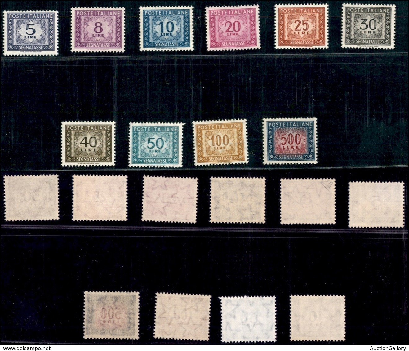 REPUBBLICA   - SERVIZI - 1955/1981 - Segnatasse Filigrana Stelle (111/119) - Serie Completa - Gomma Integra (200+) - Autres & Non Classés