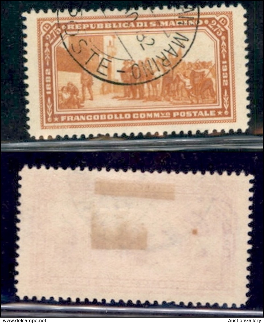 SAN MARINO - POSTA ORDINARIA - 1932 - 2,75 Lire Garibaldi (174) - Usato (70) - Sonstige & Ohne Zuordnung