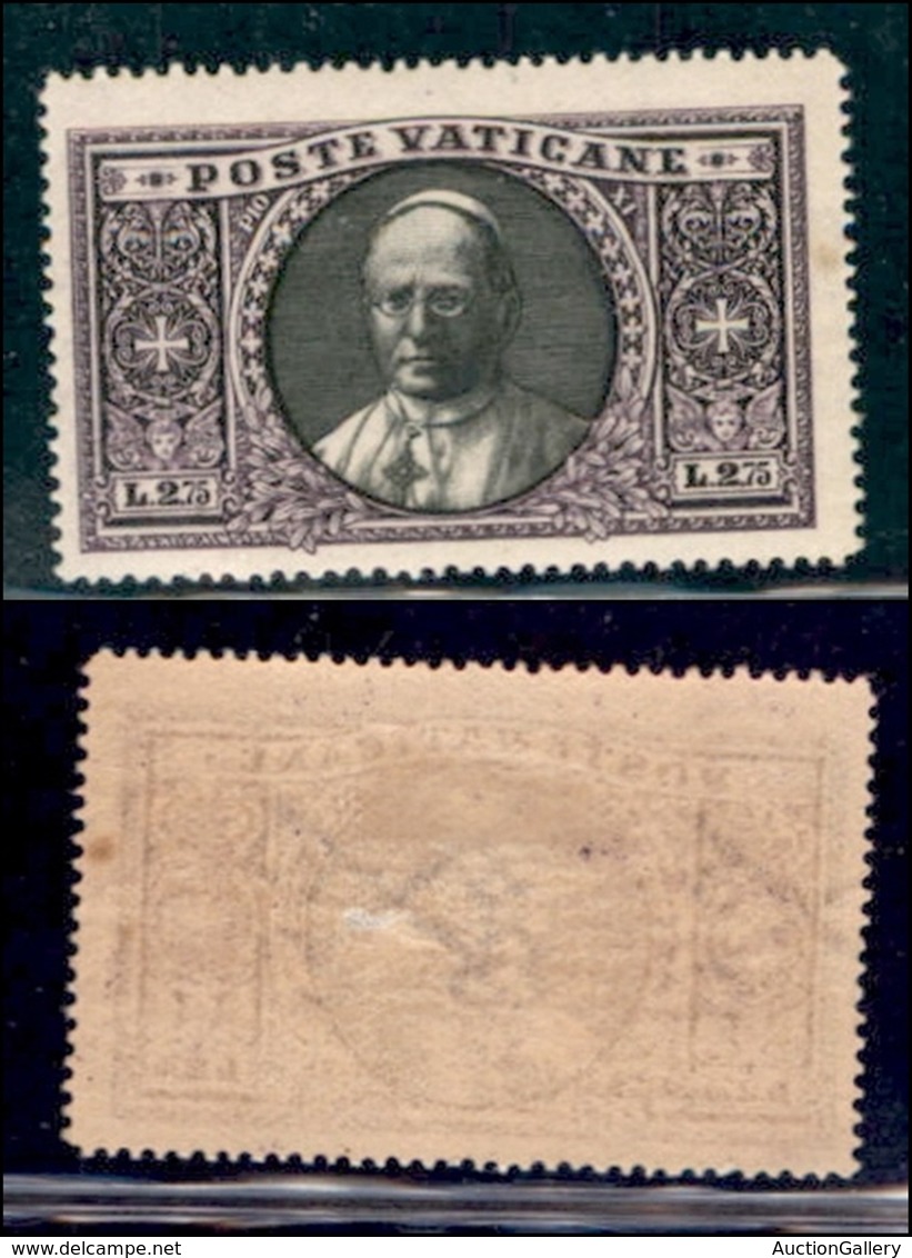 VATICANO - POSTA ORDINARIA - 1933 - 2,75 Lire Medaglione (31) - Gomma Originale (90) - Other & Unclassified