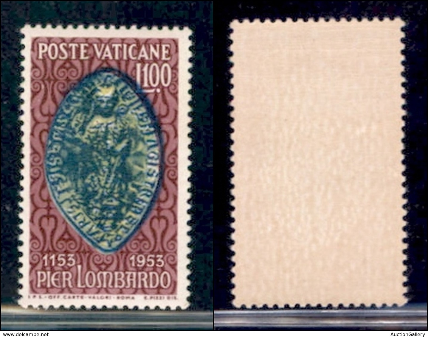 VATICANO - POSTA ORDINARIA - 1953 - 100 Lire Pier Lombardo (173) - Gomma Integra (60) - Sonstige & Ohne Zuordnung