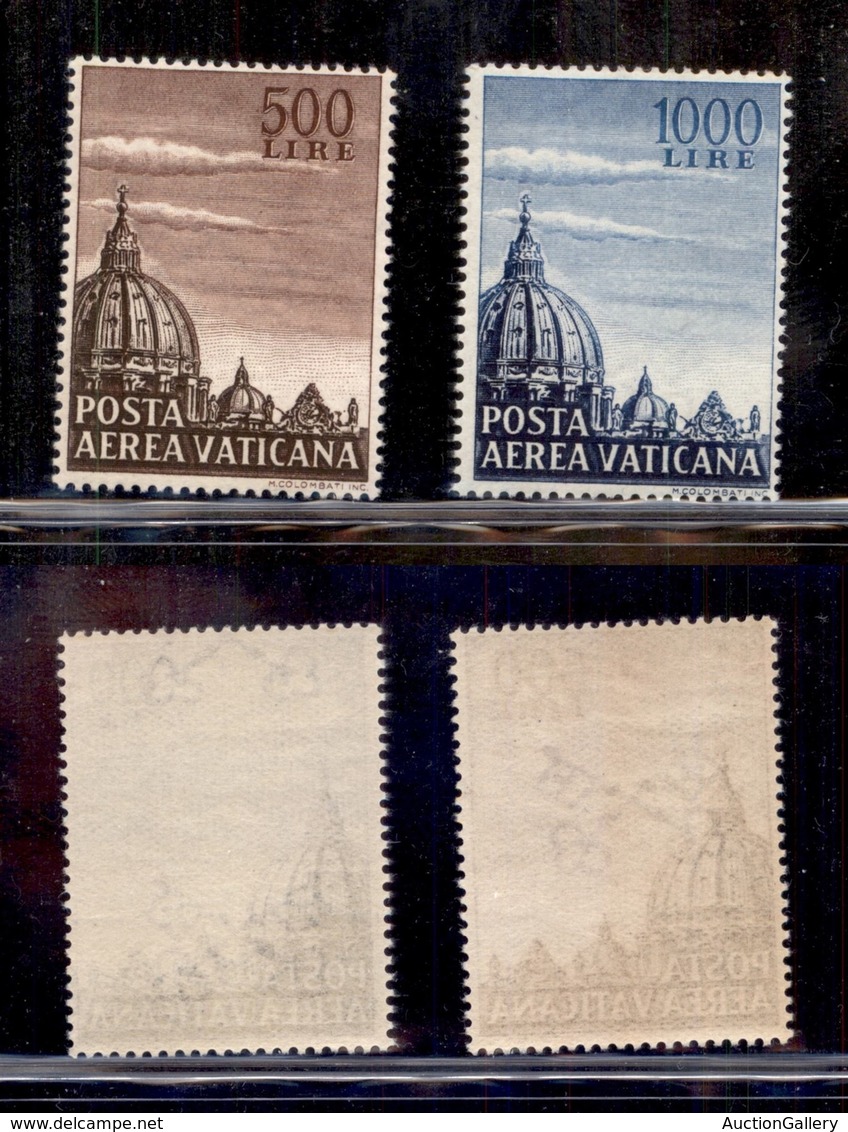 VATICANO - POSTA AEREA - 1953 - Cupola Posta Aerea (22/23) - Serie Completa - Gomma Integra (130) - Autres & Non Classés