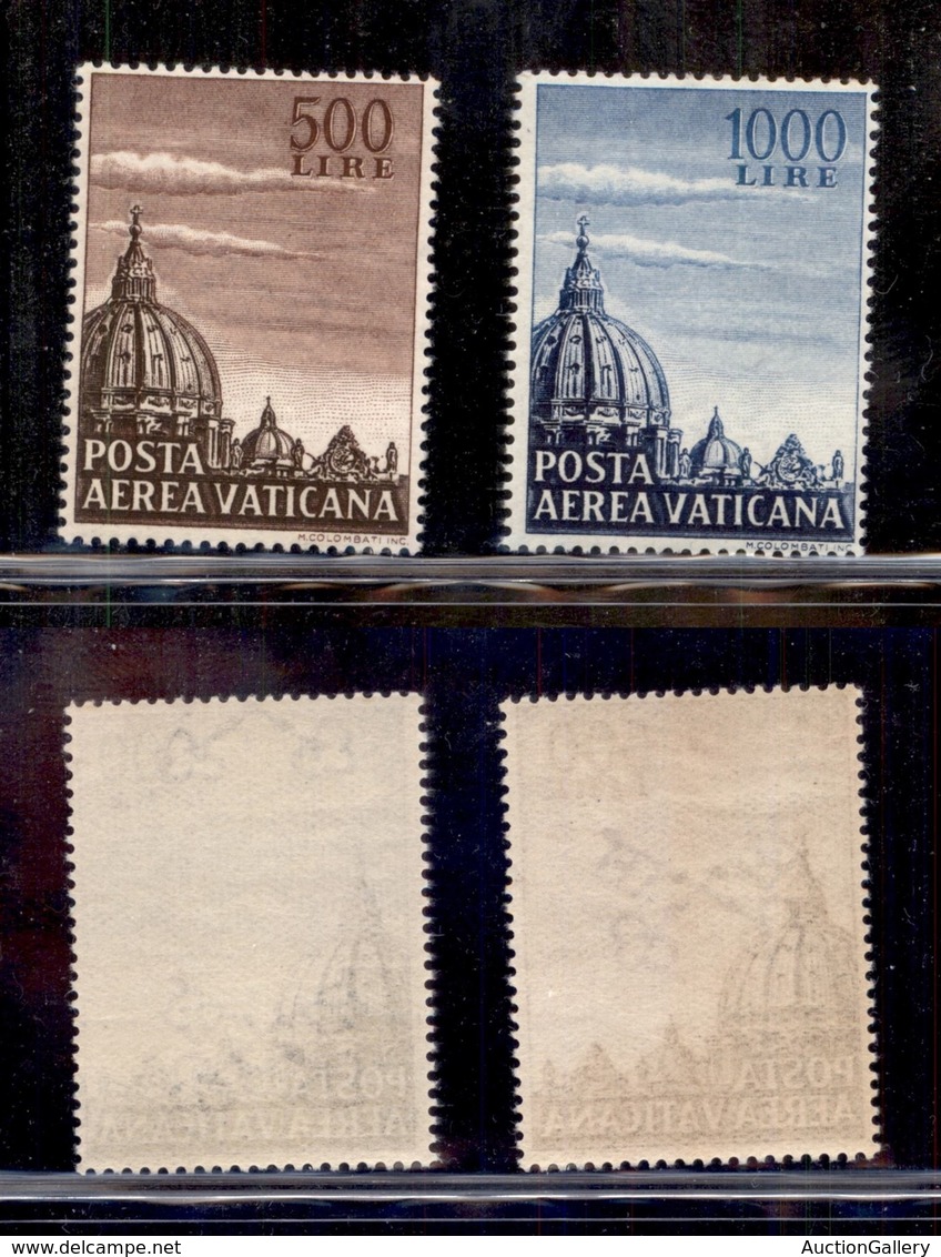 VATICANO - POSTA AEREA - 1953 - Cupola Posta Aerea (22/23) - Serie Completa - Gomma Integra (130) - Sonstige & Ohne Zuordnung