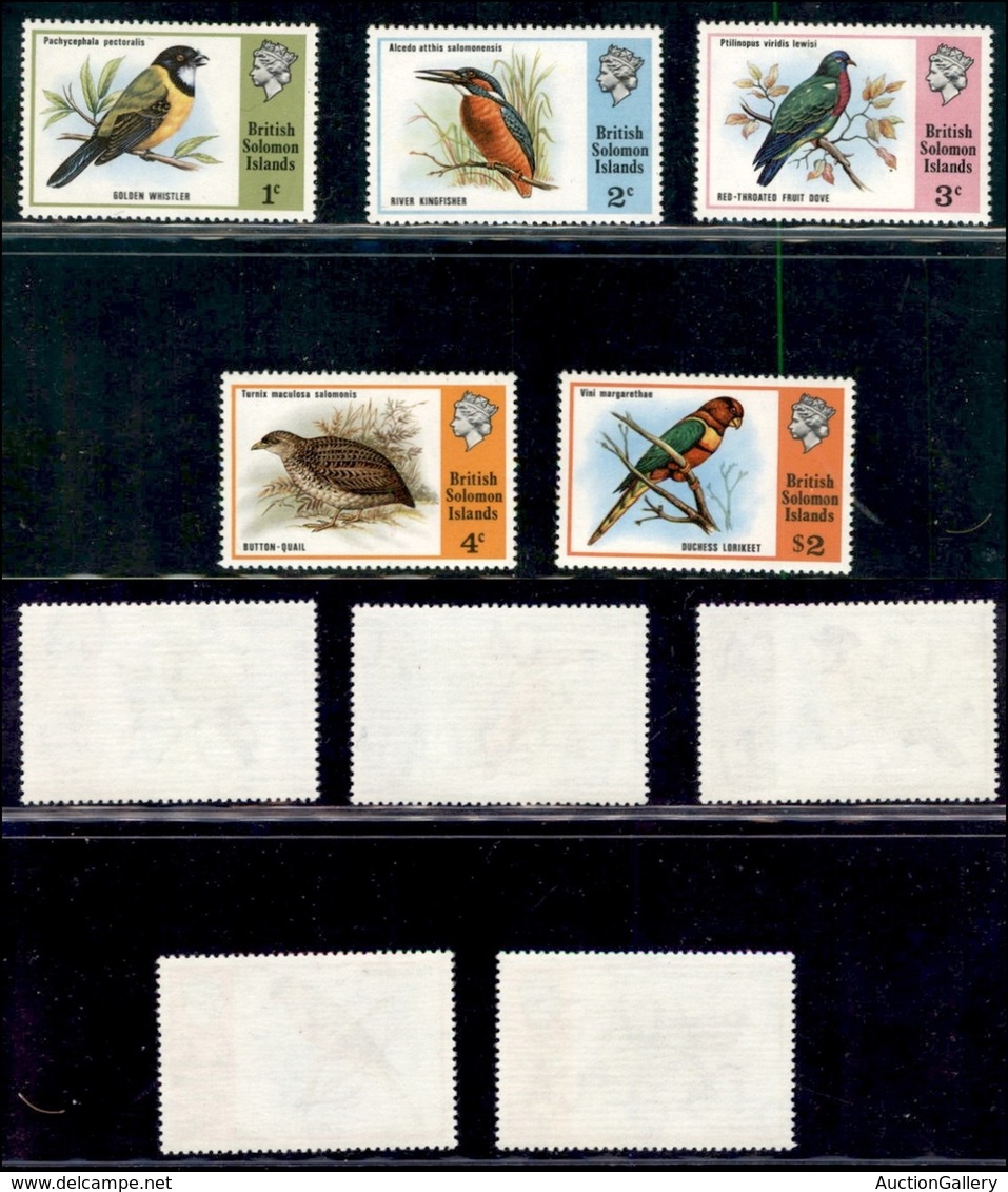 ESTERO - BRITISH SOLOMON ISLANDS - 1975 - Uccelli (267/271) - Serie Completa - Gomma Integra (21) - Other & Unclassified