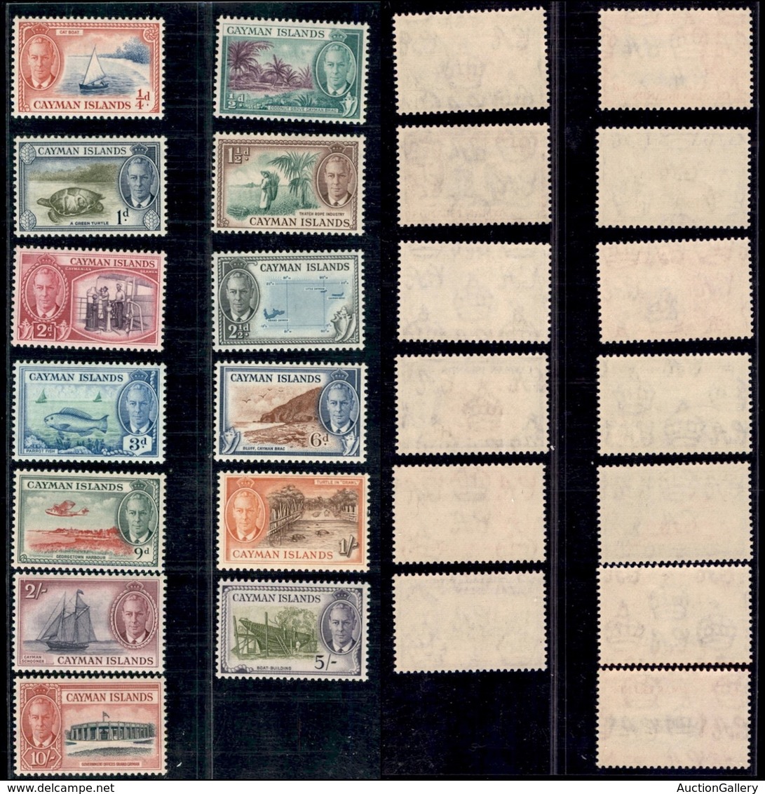 ESTERO - CAYMAN ISLANDS - 1950 - Giorgio VI E Vedute (123/135) - Serie Completa - Gomma Integra (55) - Autres & Non Classés