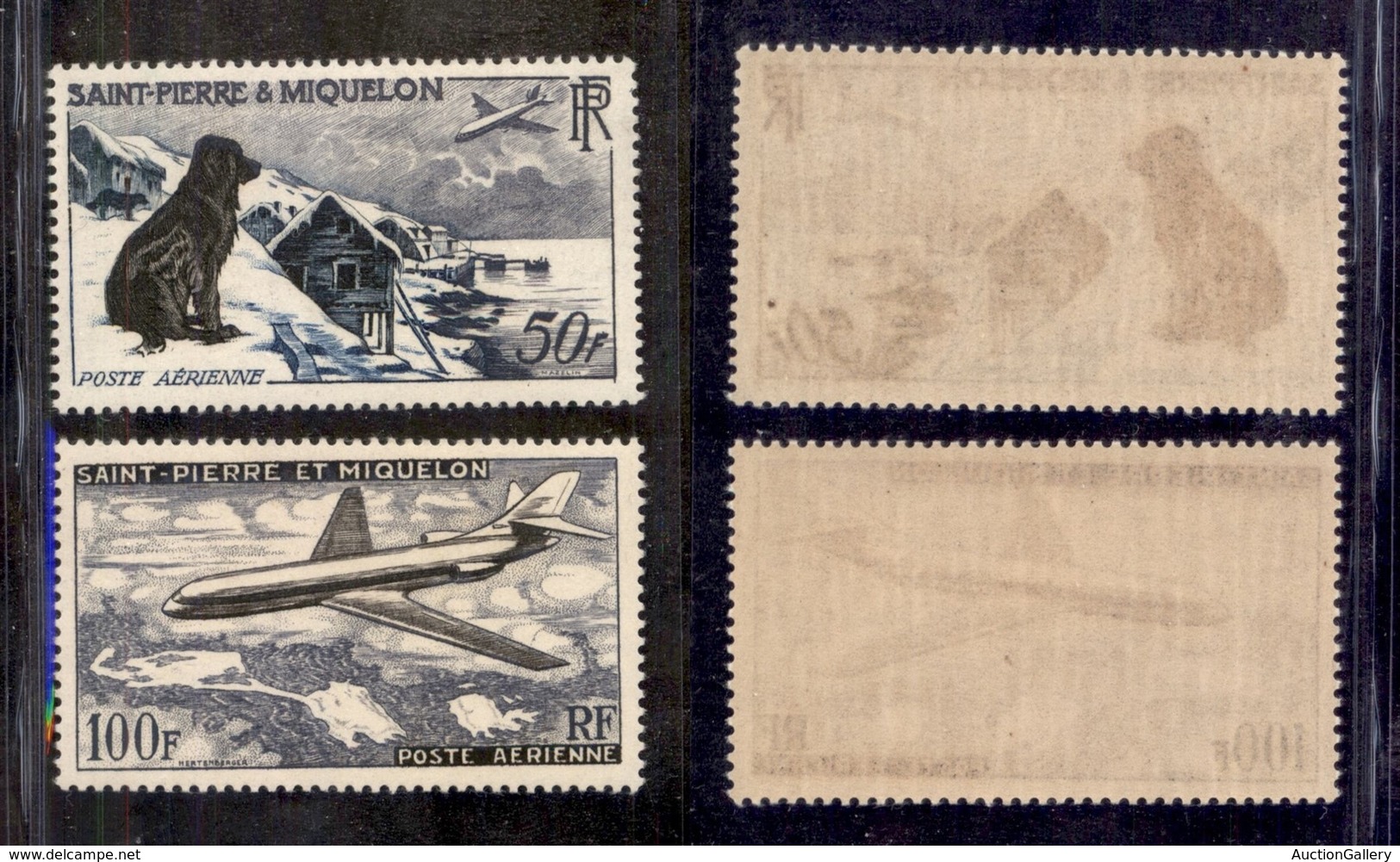 ESTERO - FRANCIA-COLONIE-ST.PIERRE ET MIQUELON - 1957 - Posta Aerea (386/387) - Serie Completa - Gomma Integra - Autres & Non Classés