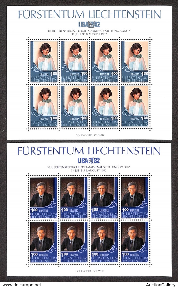 ESTERO - LIECHTENSTEIN - 1982 - LIBA (797/798) - Serie Completa In Minifogli - Gomma Integra - Autres & Non Classés