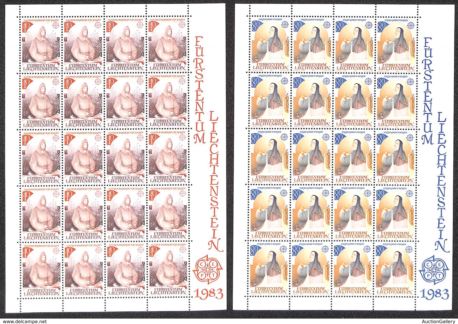 ESTERO - LIECHTENSTEIN - 1983 - Europa (816/817) - Serie Completa In Minifogli - Gomma Integra - Autres & Non Classés