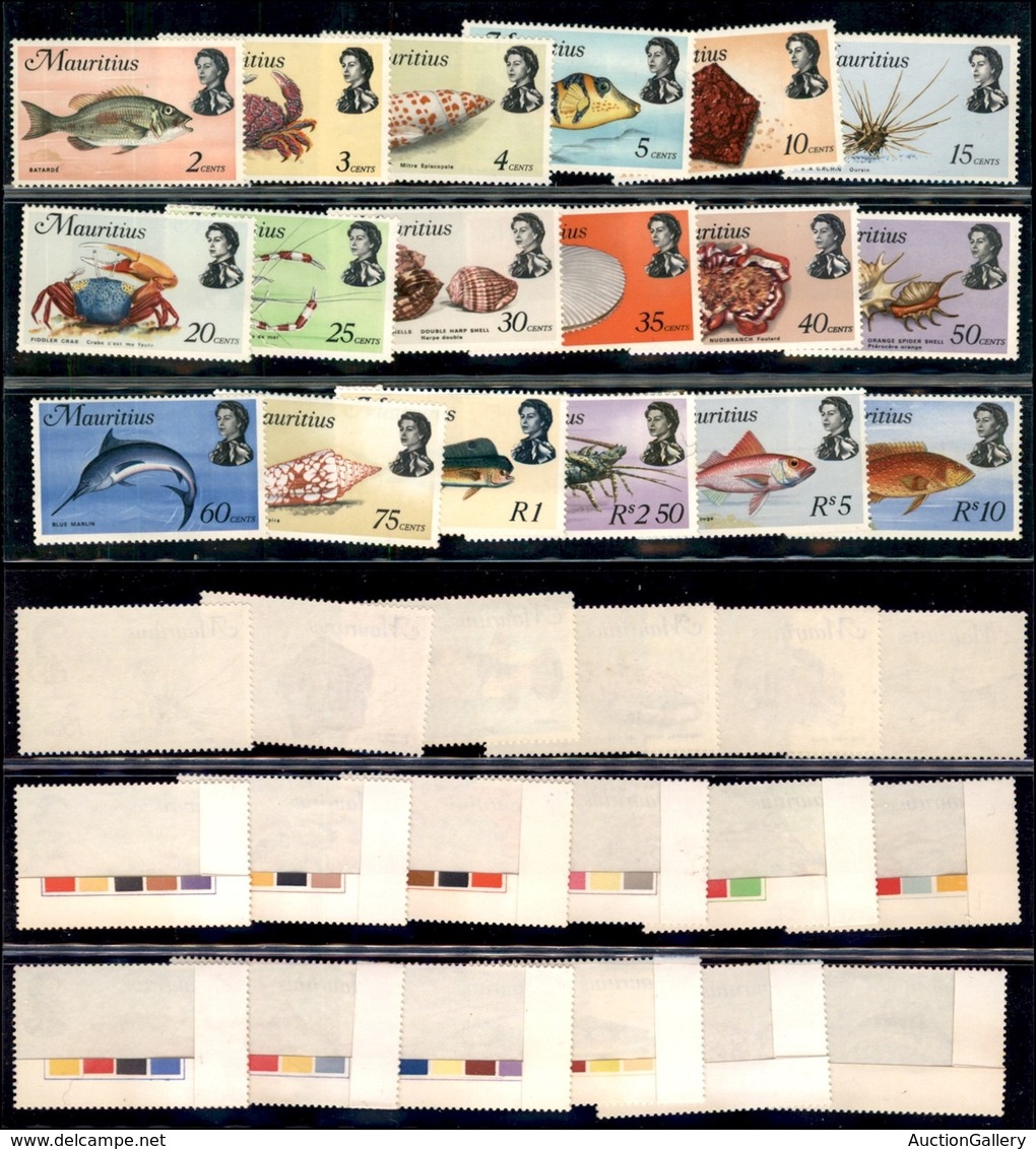 ESTERO - MAURITIUS - 1969 - Fauna Marina (331X/348X) - Serie Completa - Gomma Integra (36) - Sonstige & Ohne Zuordnung