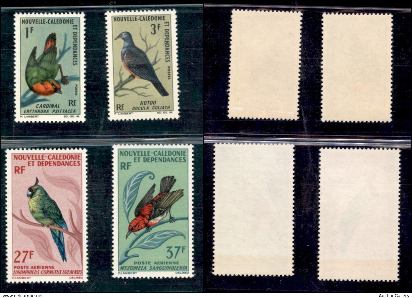 ESTERO - NUOVA CALEDONIA - 1966 - Uccelli I (423/426) - Serie Completa - Gomma Integra - Piccola Abrasione Sul 3 F (35) - Sonstige & Ohne Zuordnung