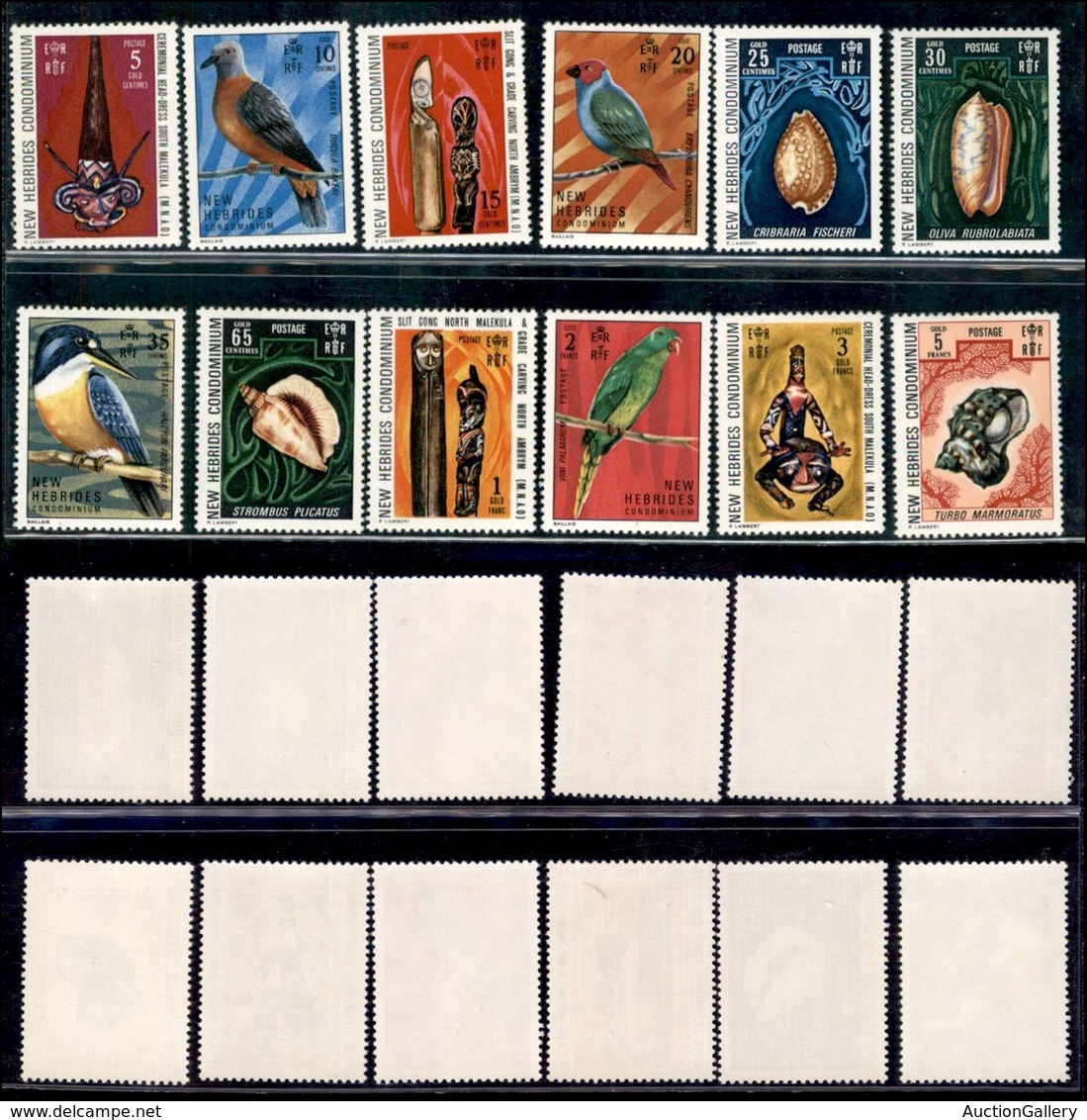 ESTERO - NUOVE EBRIDI - 1972 - Fauna E Artigianato (323/334) - Serie Completa Inglese - Gomma Integra (45) - Sonstige & Ohne Zuordnung