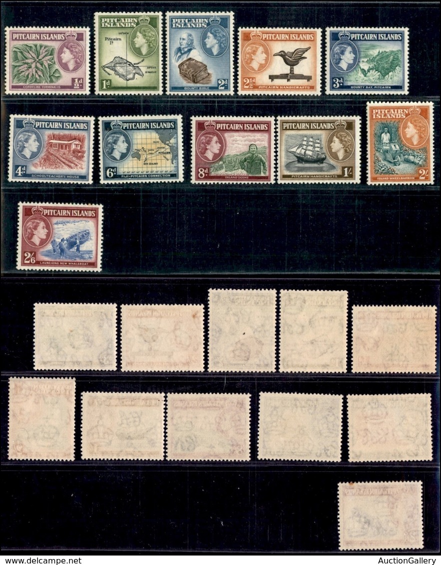 ESTERO - PITCARIN ISLANDS - 1957 - QE II E Vedute (20/30) - Serie Completa - Gomma Integra (70) - Other & Unclassified