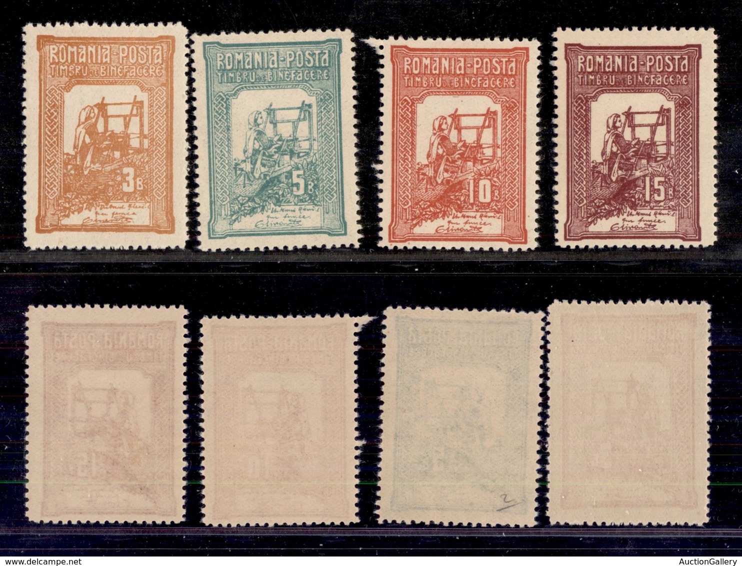ESTERO - ROMANIA  - 1906 - Welfare II (165A/168A) - Serie Completa - Gomma Integra - Sonstige & Ohne Zuordnung