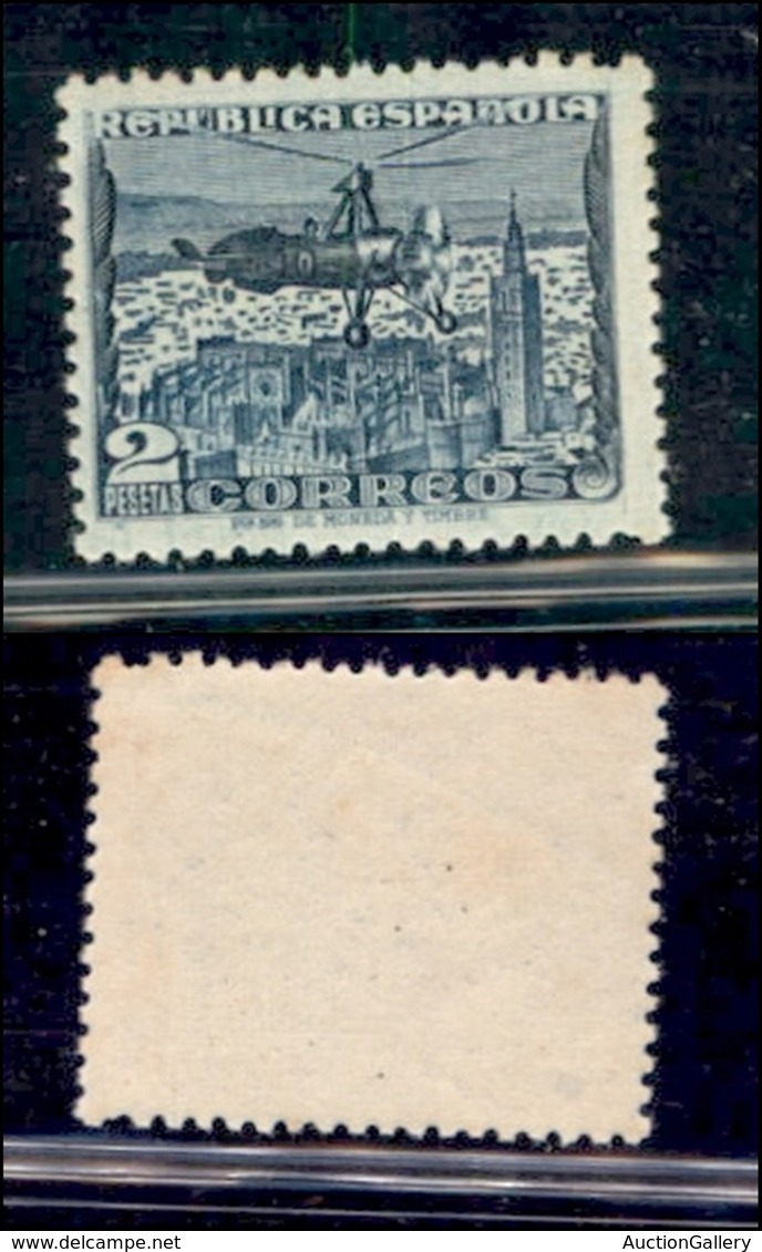 ESTERO - SPAGNA - 1935 - 2 Pesetas (641 - Tipo II C) - Gomma Integra (3,50) - Autres & Non Classés