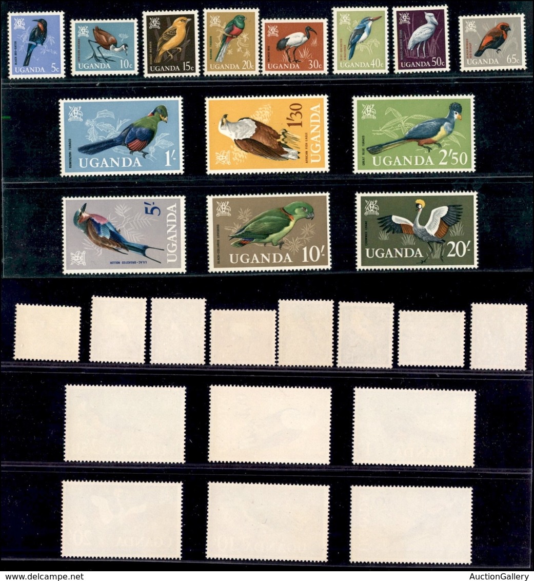 ESTERO - UGANDA - 1965 - Uccelli (87/100) - Serie Completa - Gomma Integra (100) - Autres & Non Classés