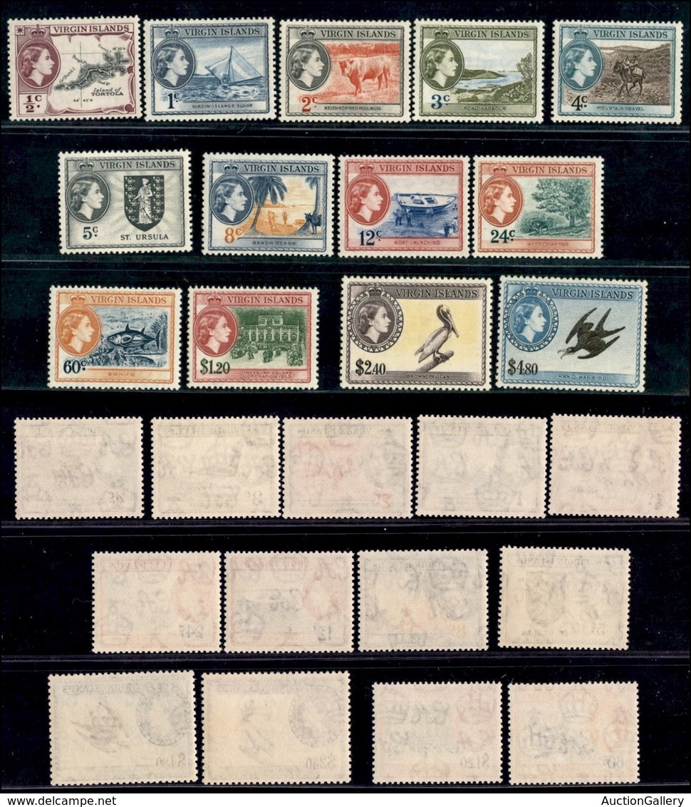 ESTERO - VIRGIN ISLANDS - 1953 - QE II E Vedute (111/123) - Serie Completa - Gomma Integra (95) - Sonstige & Ohne Zuordnung