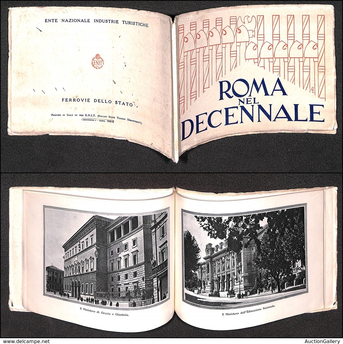 VARIE  - VARIE  - 1932 - Libretto Fotografico "Roma Nel Decennale" - Ferrovie Dello Stato - Prephilately