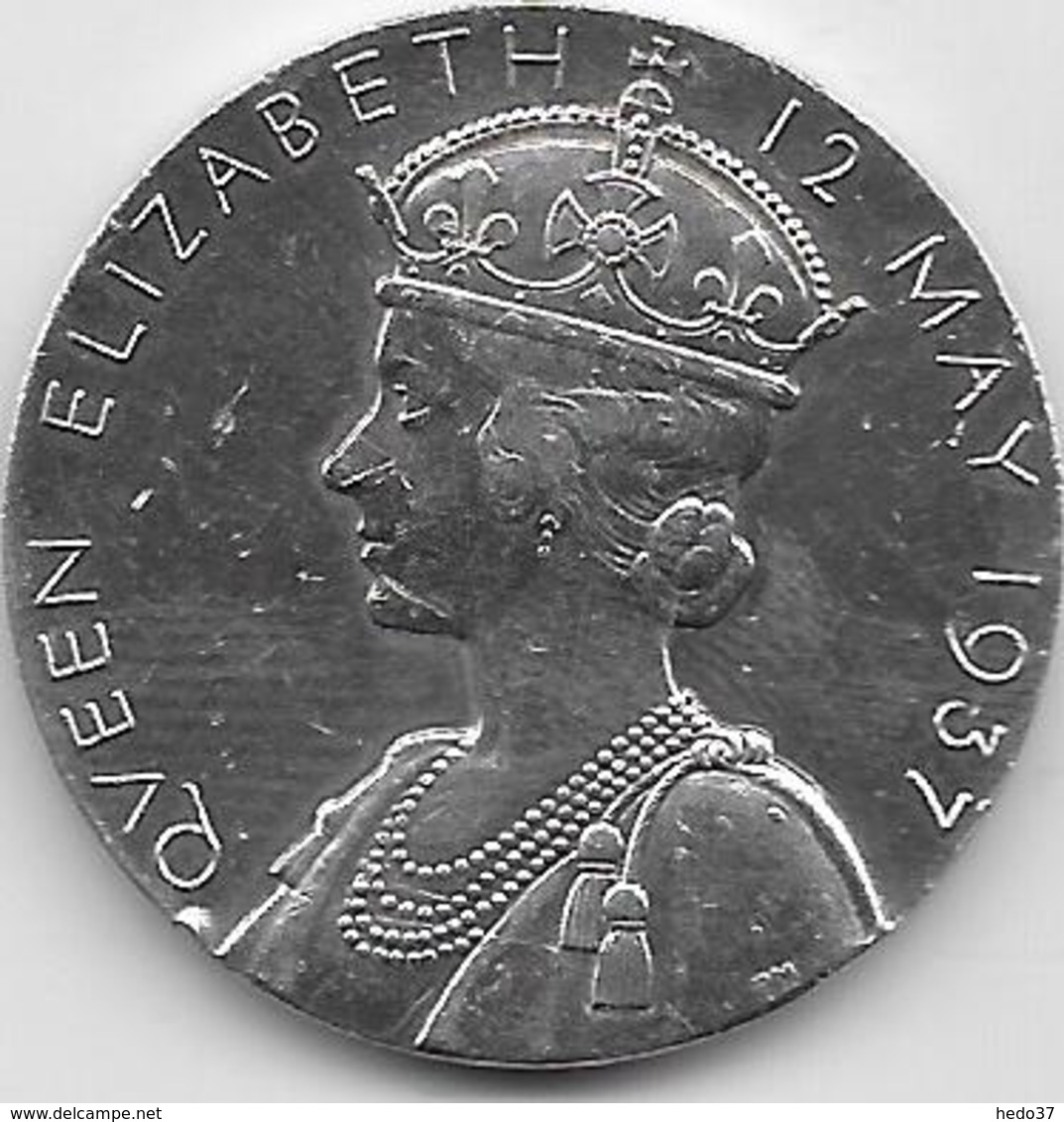 Grande Bretagne - Queen Elizabeth 12 May 1937 - Argent - Royaux/De Noblesse