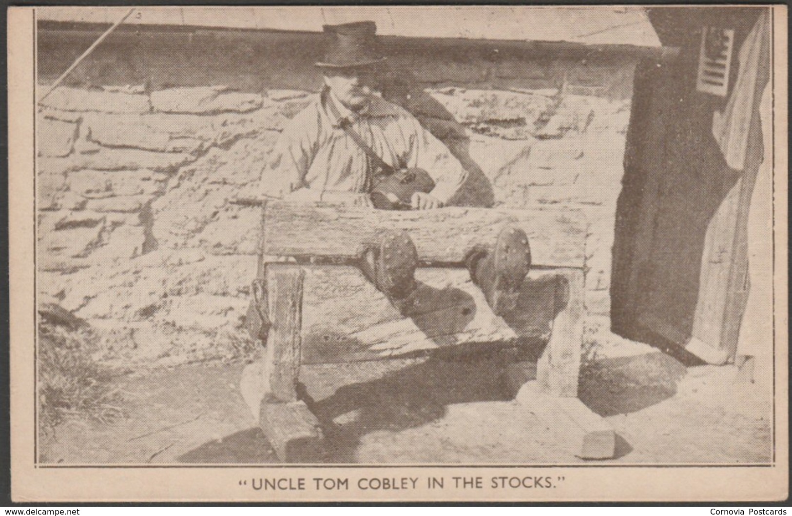 Uncle Tom Cobley In The Stocks, Widecombe In The Moor, Devon, C.1920 - Middleweek Postcard - Other & Unclassified