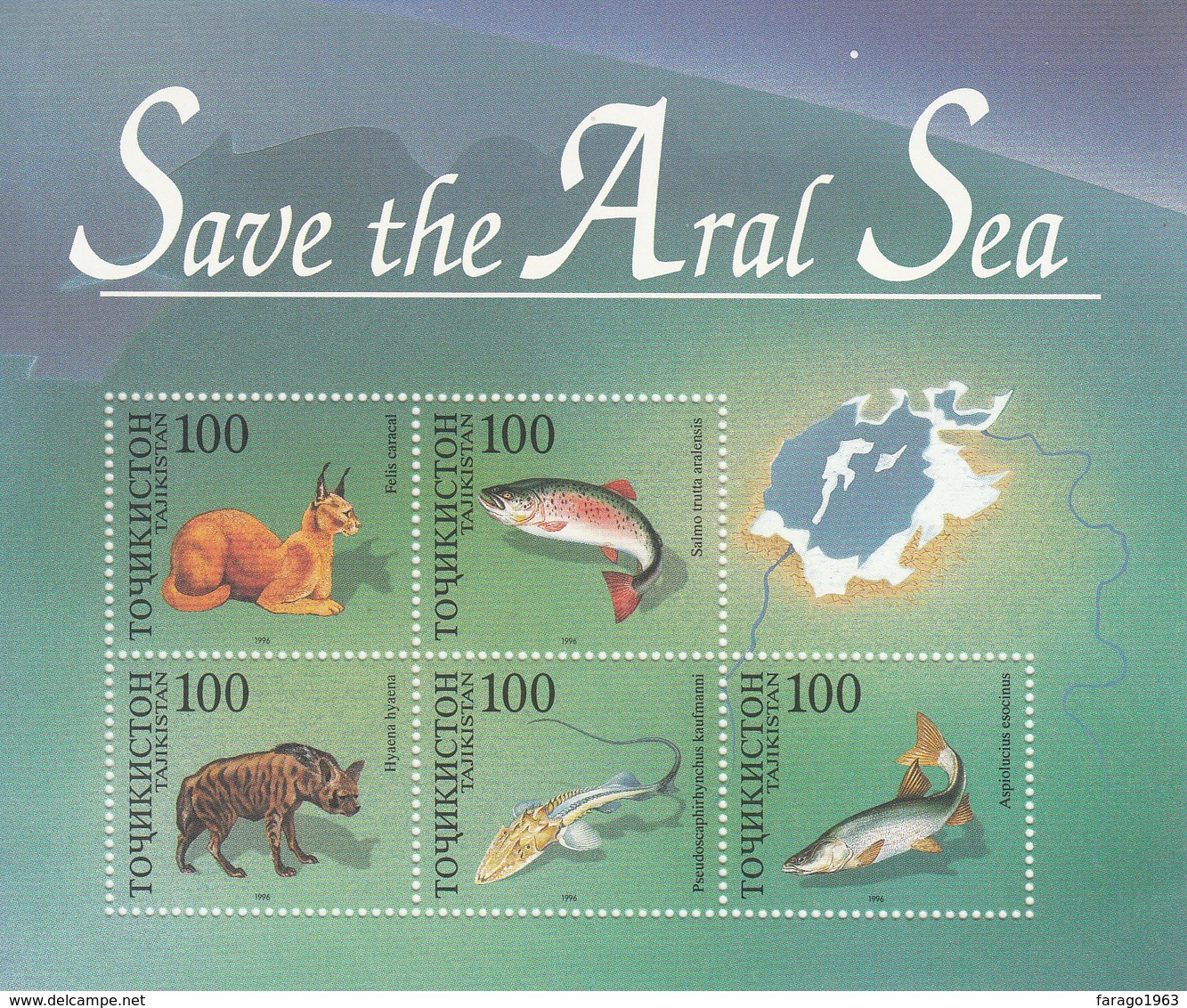 2002 Tajikistan  Save The Aral Sea Sheet Of 5 MNH - Tadjikistan