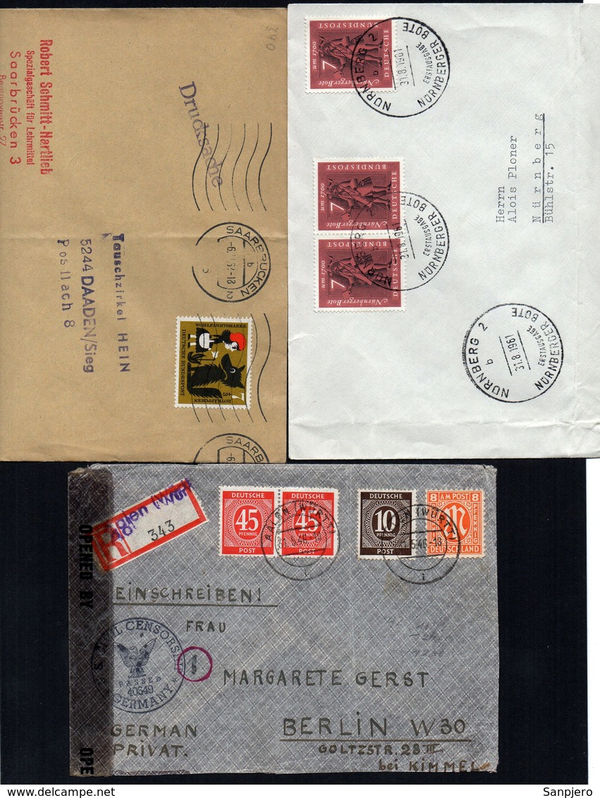 GERMANY DEUTSCHLAND 3 NICE COVERS ONLY 0,9€ - Altri & Non Classificati