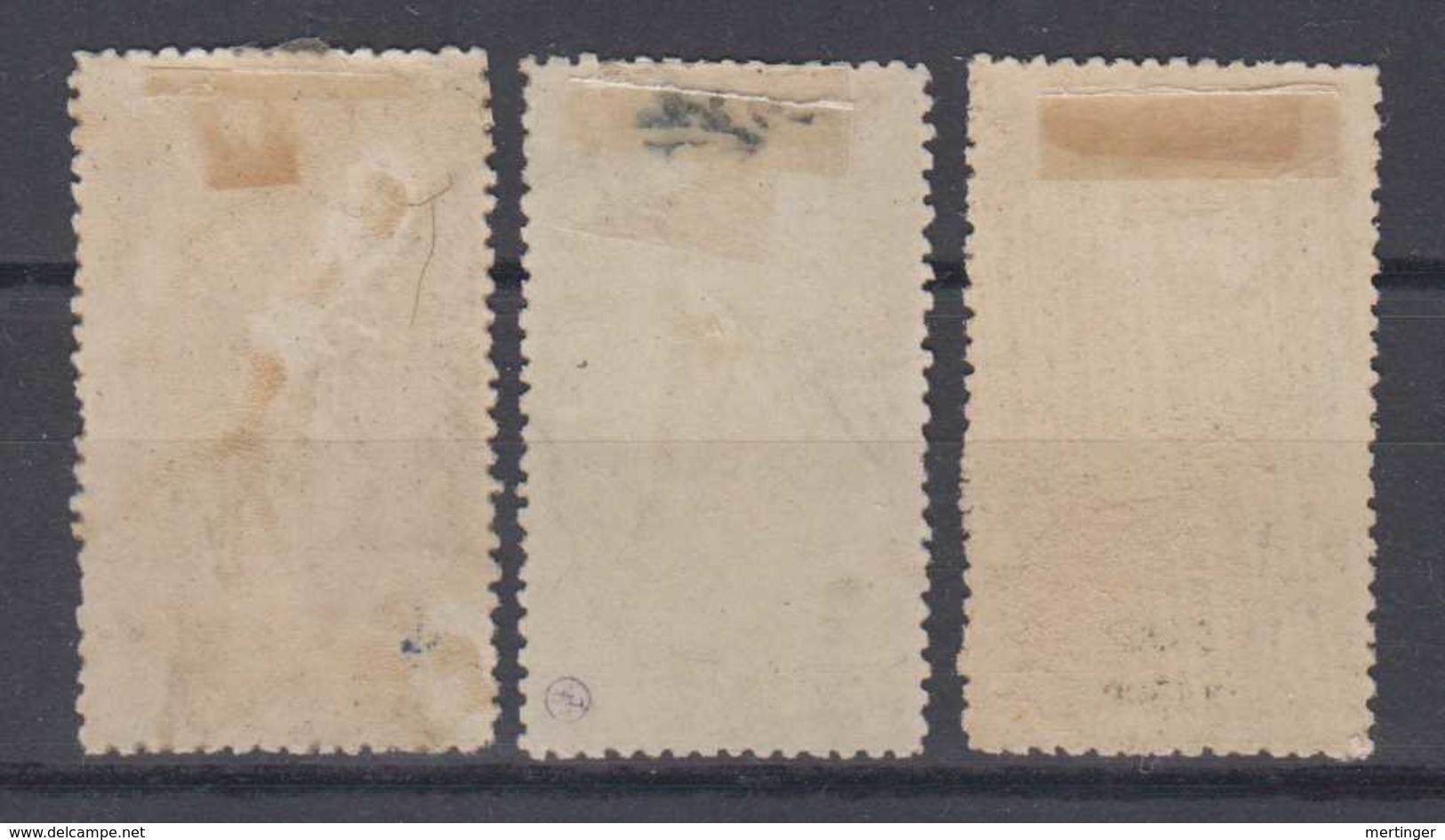 Greece Mi# 136-38 * Mint 2Dr-5Dr Hermes 1901 - Unused Stamps