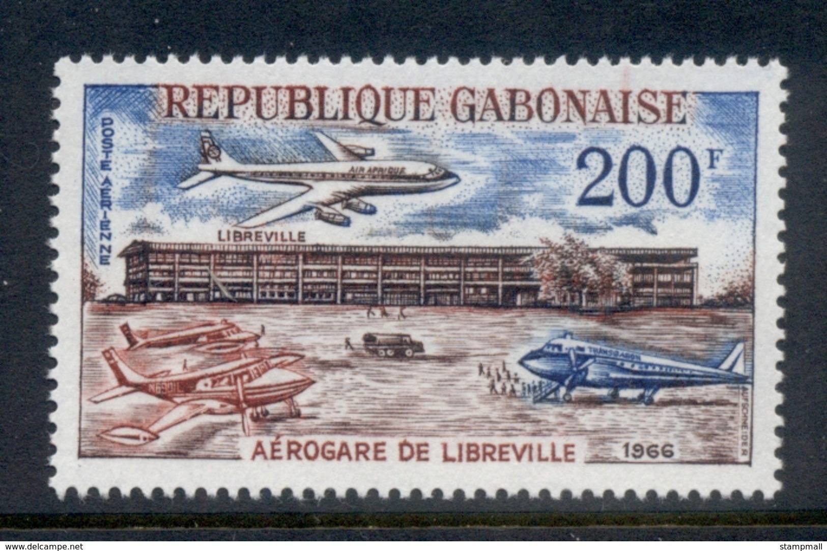 Gabon 1966 Libreville Airport MUH - Gabon