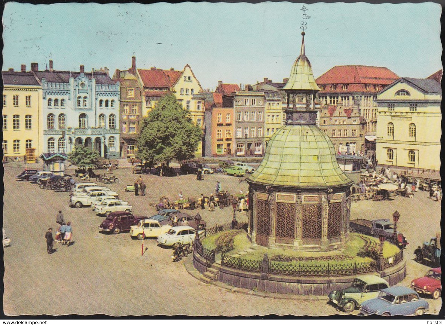 D-23966 Wismar - Marktplatz - Cars - Trabant - Nice Stamp Wiesel - Wismar