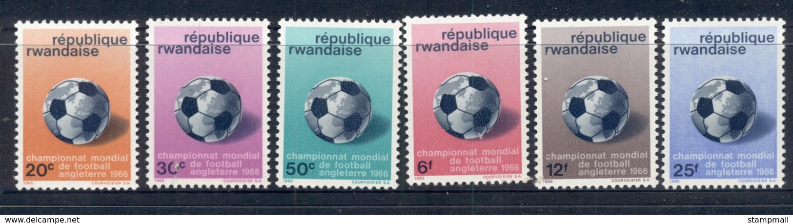 Rwanda 1966 World Cup Soccer Wembly MUH - Unused Stamps