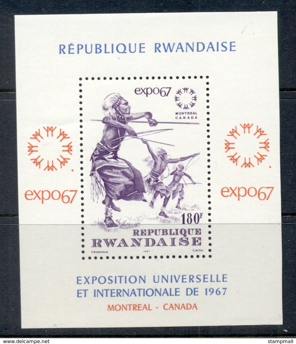 Rwanda 1967 Montreal Expo MS MUH - Unused Stamps
