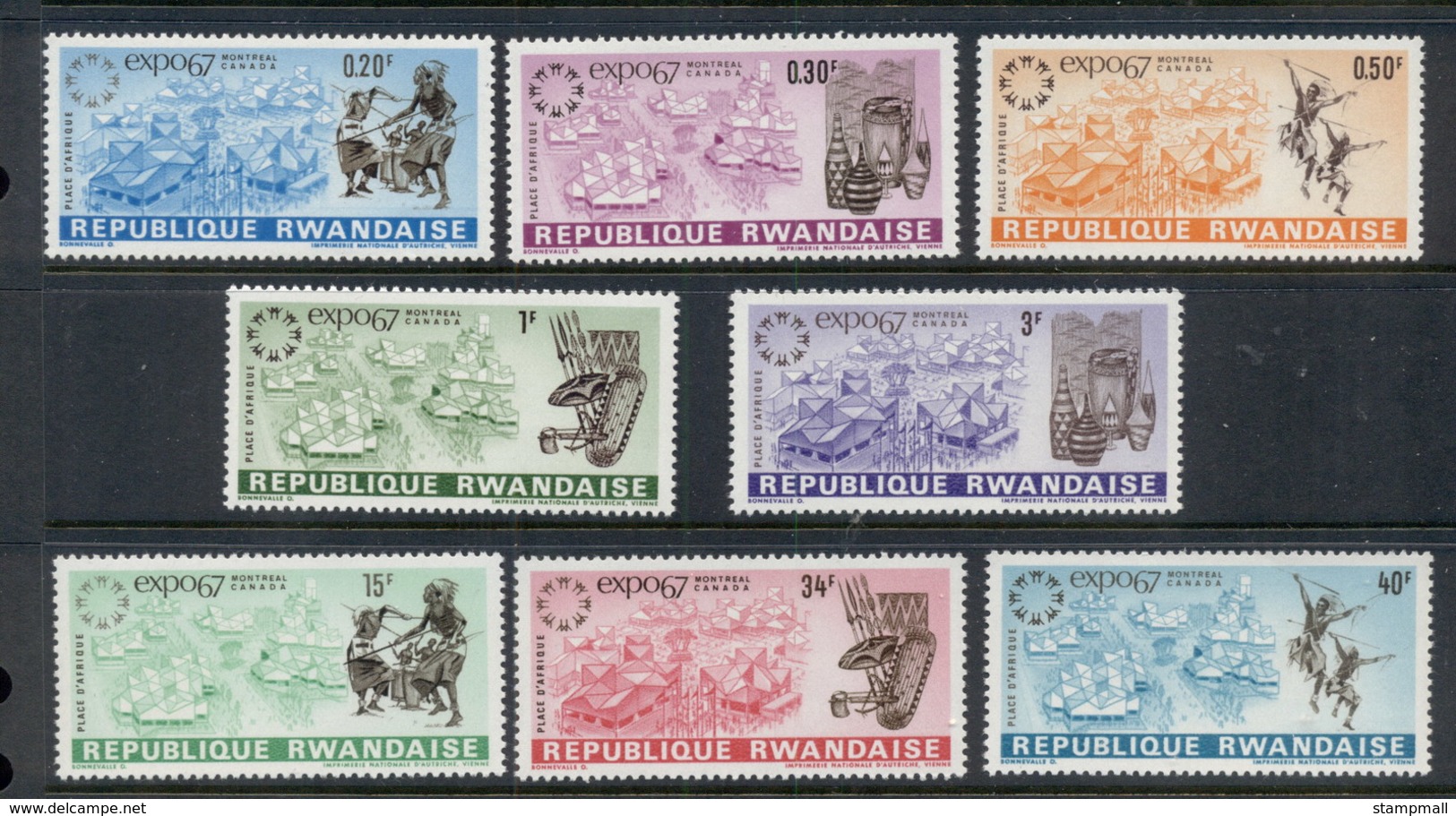 Rwanda 1967 Montreal Expo MUH - Unused Stamps