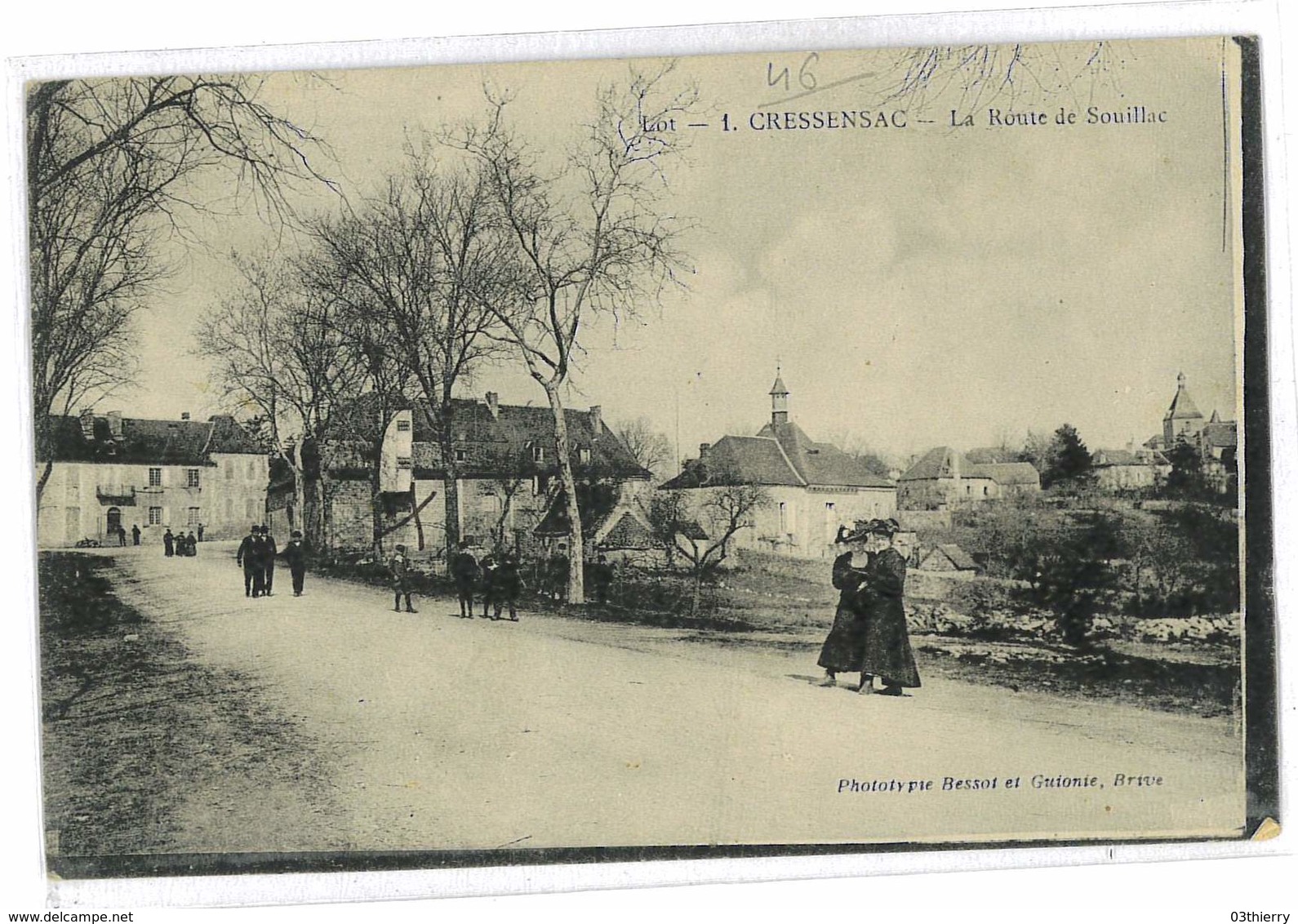 CPA 46 CRESSENSAC LA ROUTE DE SOUILLAC - Autres & Non Classés