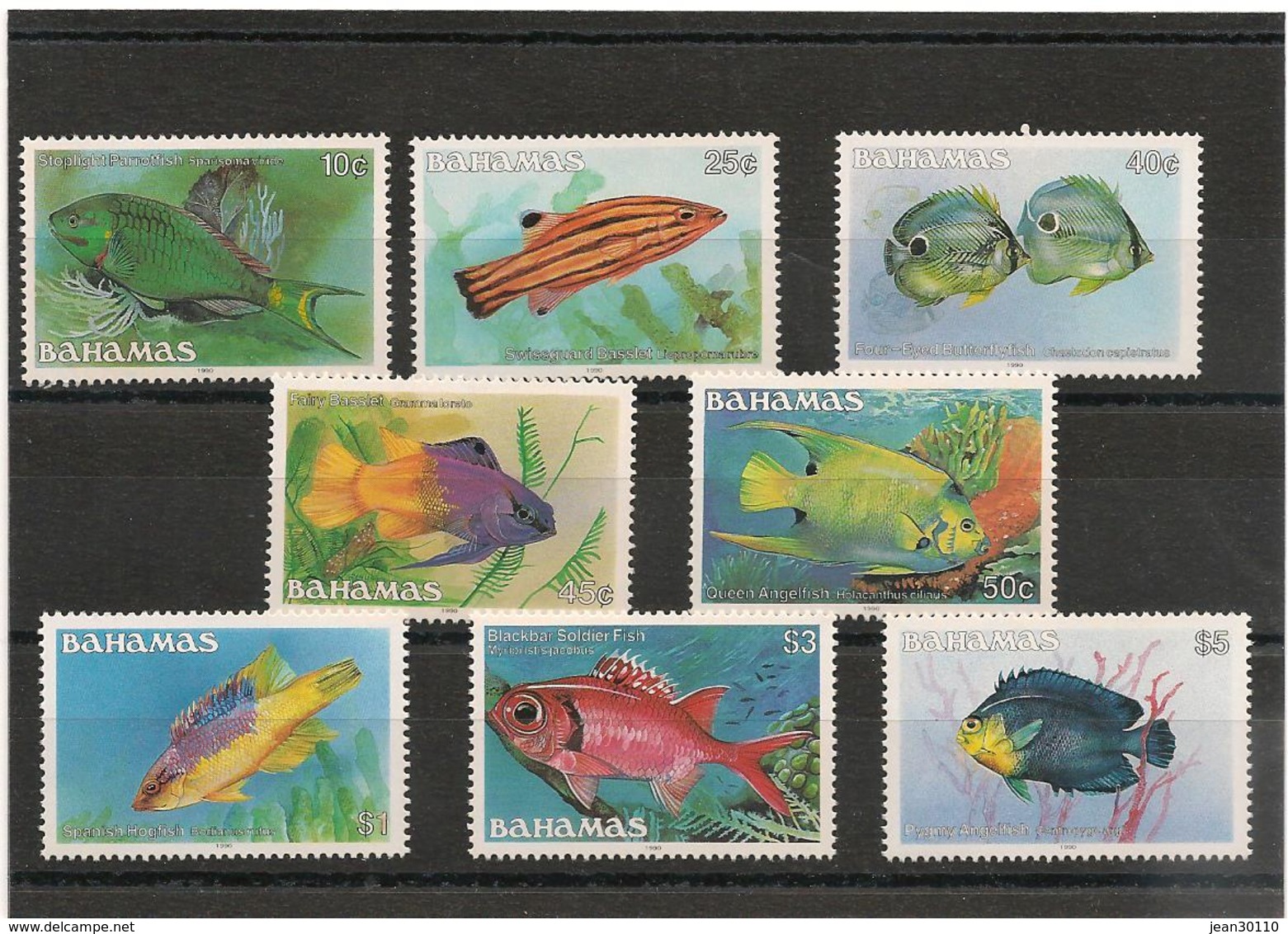 BAHAMAS  Faune: Poisson/Fish Année 1990 N°Y/T : 713/720**   Côte :35,50 € - Bahamas (1973-...)