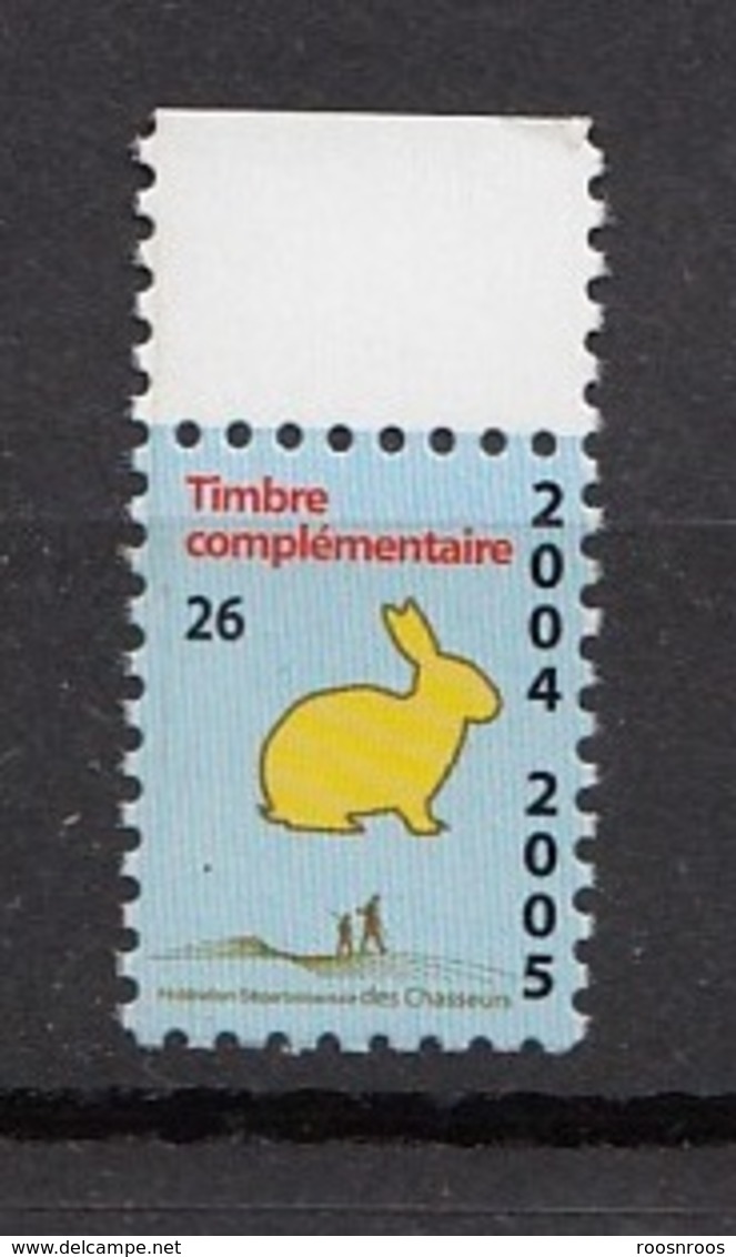 FISCAL PERMIS DE CHASSE - TIMBRE COMPLEMENTAIRE 2004-2005 - FEDERATION 26  - HUNTING REVENUE - Timbres