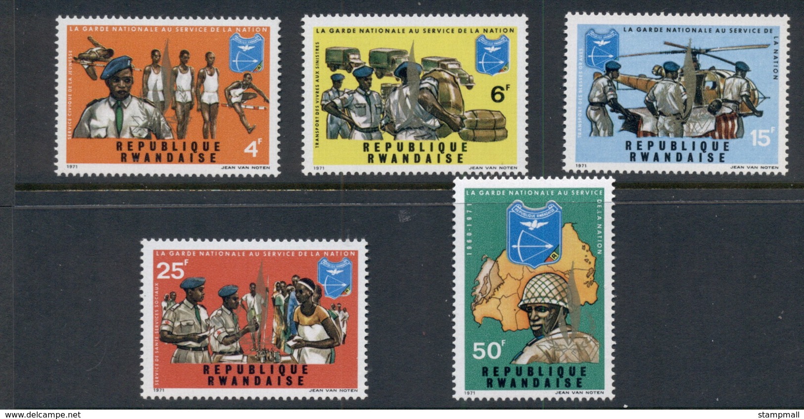 Rwanda 1972 National Guard MUH - Unused Stamps