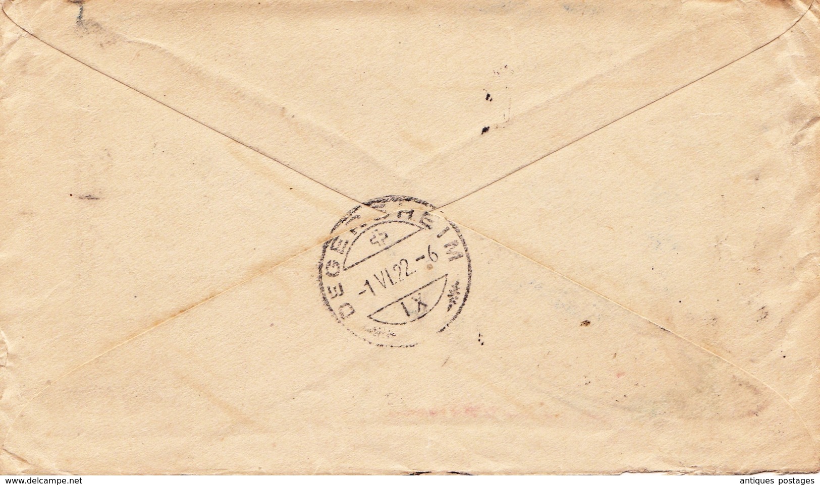 Entier Postal Big Creek USA 1922 Suisse Bern Degersheim