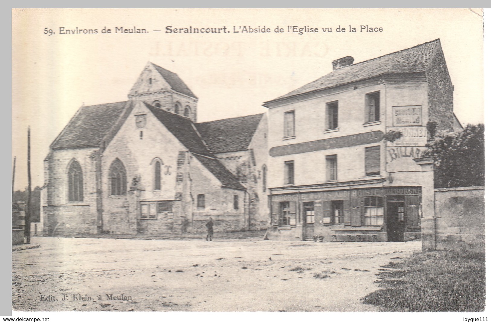 Environs De Meulan - Seraincourt. L'abside De L'église Vu De La Place - Seraincourt