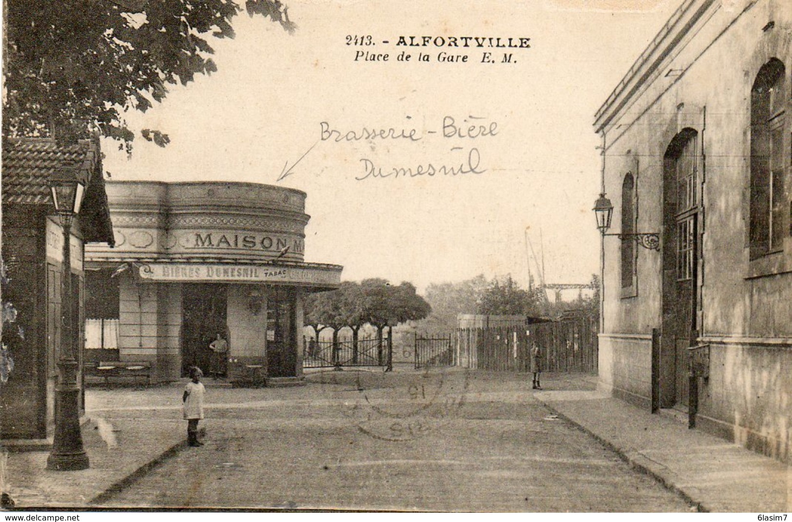 CPA - ALFORTVILLE (94) - Aspect De La Brasserie-Bière Dumesnil De La Place De La Gare En 1928 - Alfortville