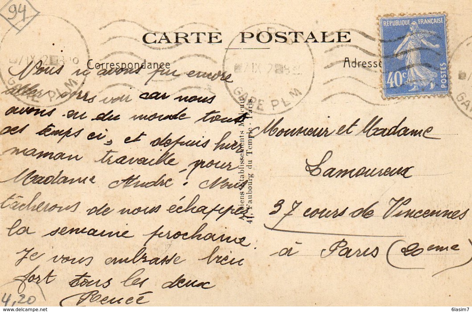 CPA - ALFORTVILLE (94) - Aspect De La Brasserie-Bière Dumesnil De La Place De La Gare En 1928 - Alfortville