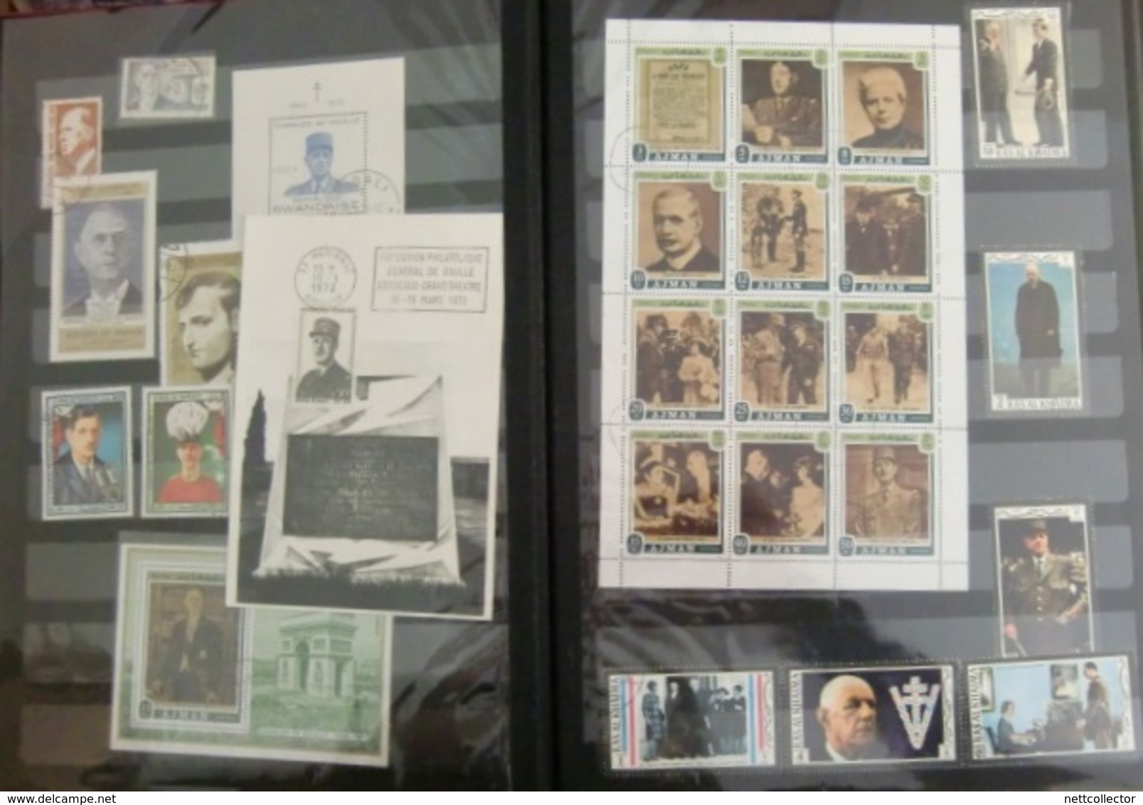 GENERAL DE GAULLE GROS ALBUM / EPREUVES de LUXE / TIMBRES / BLOCS  NEUFS & OBLIT. MAJ. TB/SUP. dont RARES