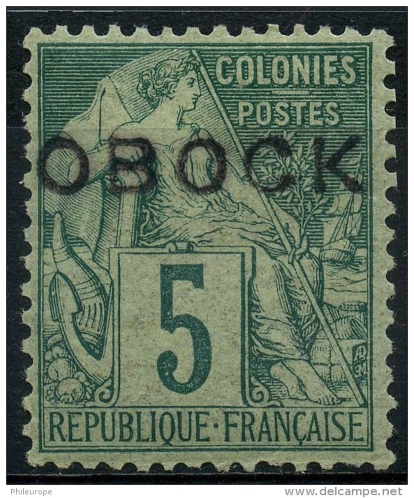 Obock (1892) N 13 * (charniere) - Neufs