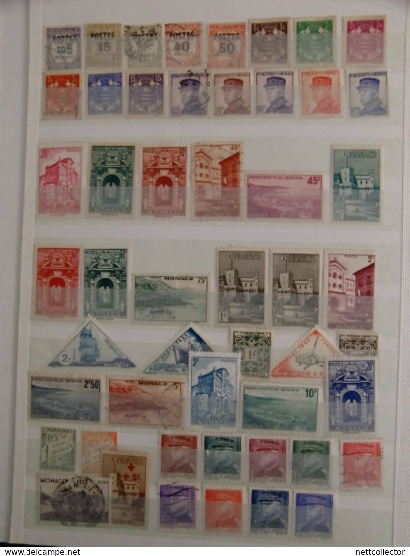 TB COLLECTION MONACO & ANDORRE TIMBRES ANCIENS / SEMI- MODERNES / MODERNES - Collections, Lots & Séries