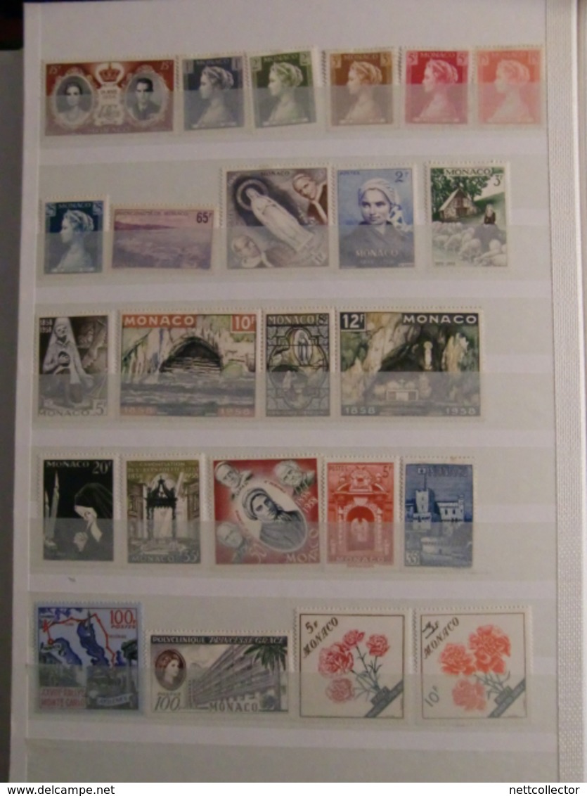 TB COLLECTION MONACO & ANDORRE TIMBRES ANCIENS / SEMI- MODERNES / MODERNES