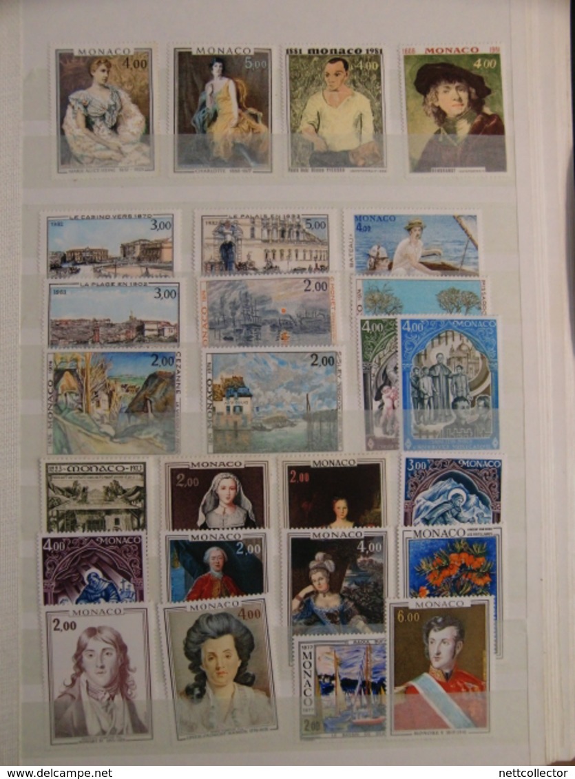 TB COLLECTION MONACO & ANDORRE TIMBRES ANCIENS / SEMI- MODERNES / MODERNES