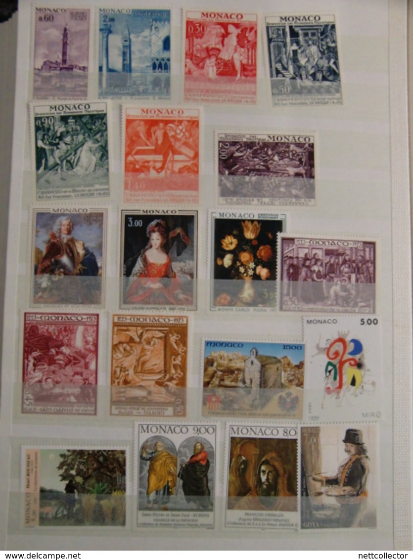 TB COLLECTION MONACO & ANDORRE TIMBRES ANCIENS / SEMI- MODERNES / MODERNES